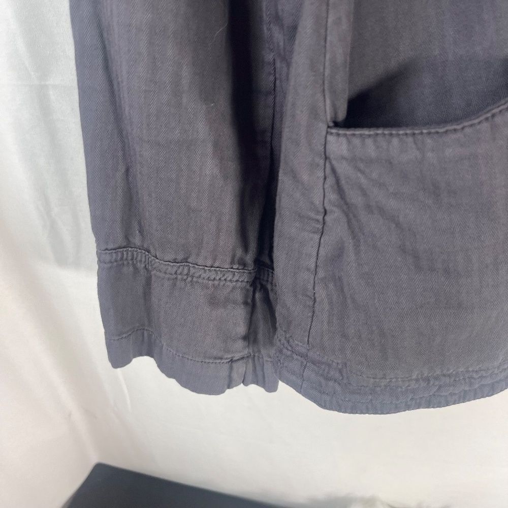 Bobi Grey Cotton Jacket Sz L - Picture 5 of 9
